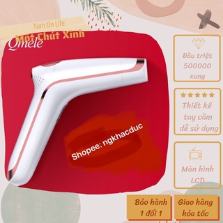 ❤Freeship-Hàng có sẵn🍀 máy triệt lông vĩnh viễn Qmele chính hãng 500000 xung
