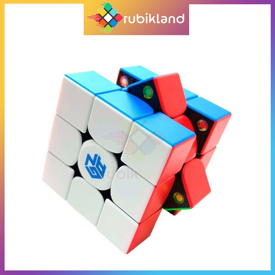 Rubik Gan 354M V2 Nam Châm Cao Cấp Rubic 3x3 3 Tầng Stickerless Không Viền Gan 354 V2 M Đồ Chơi Trí Tuệ Trẻ Em