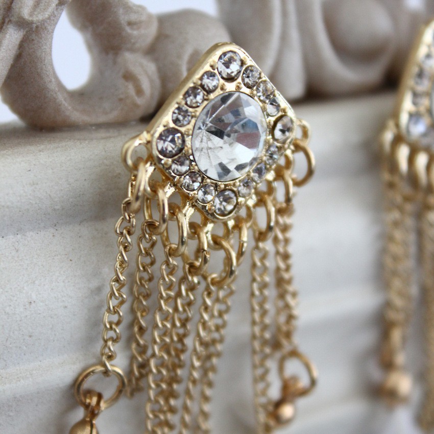 ⚡Bông Tai Vintage lông Vũ Tua Rua⚡