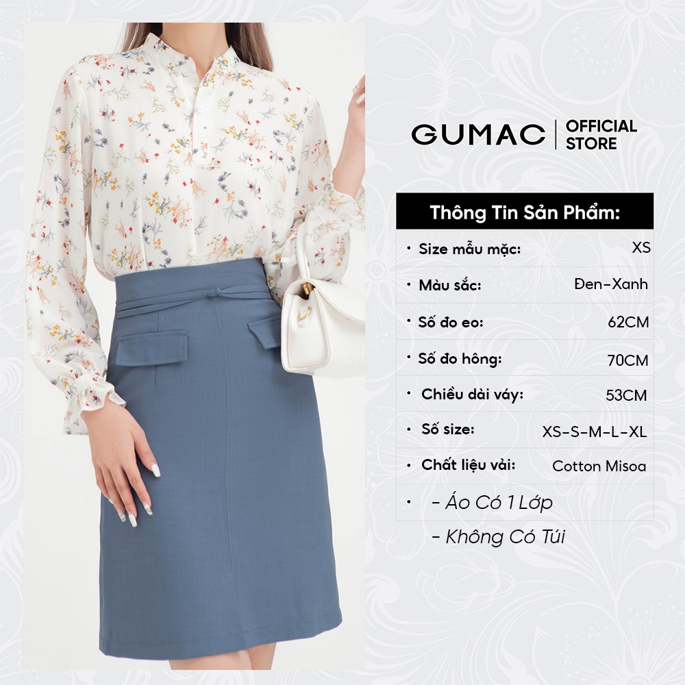 [Mã WABRGU55 giảm 15% đơn 149K] Chân váy nữ phối nẹp túi GUMAC đồ công sở đủ màu, đủ size VB459 | BigBuy360 - bigbuy360.vn
