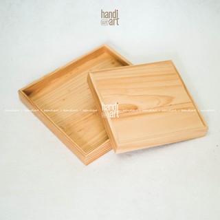 Khay gỗ vuông đựng đồ đa năng