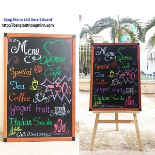 Bảng menu khung gỗ chắc chắn CÓ ẢNH THẬT