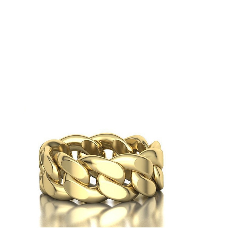 Nhẫn Dây Bện Sáng Bóng Thời Trang Dành Cho Nam