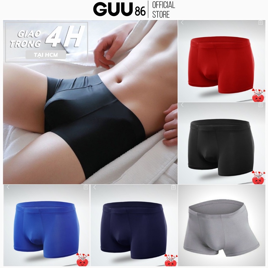 [COMBO 5] Quần sip/ lót nam Boxer thun lạnh, LỤA CAO CẤP khử mùi và thấm hút cao