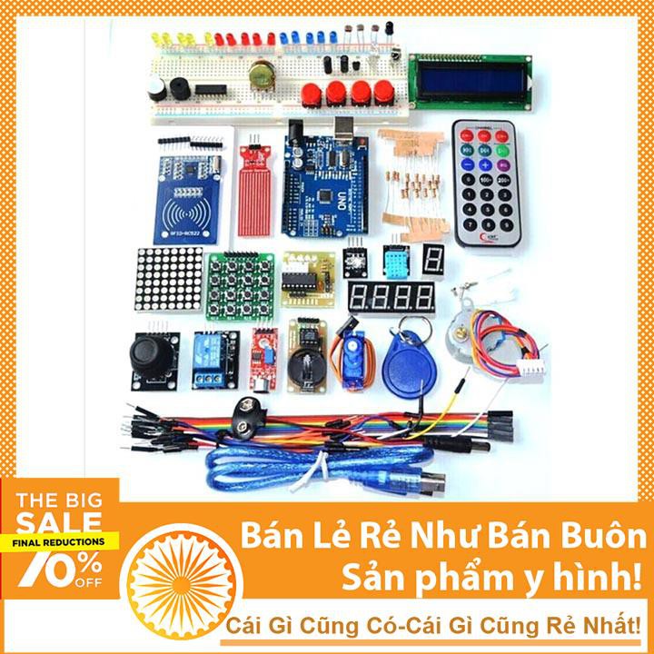 Combo Bộ Kit Học Tập Arduino Uno R3 Đầy Đủ