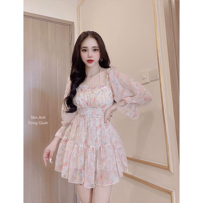 MẪU HOT ĐẦM VOAN HOA KÈM QUẦN TAY DÀI TRỄ VAI ĐỦ MÀU CHO CHỊ EM CHỌN LỰA UP Thời Trang hhp 2022