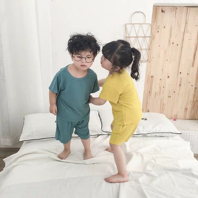 Bộ thun lạnh Minky Mom hàng chuẩn cho bé