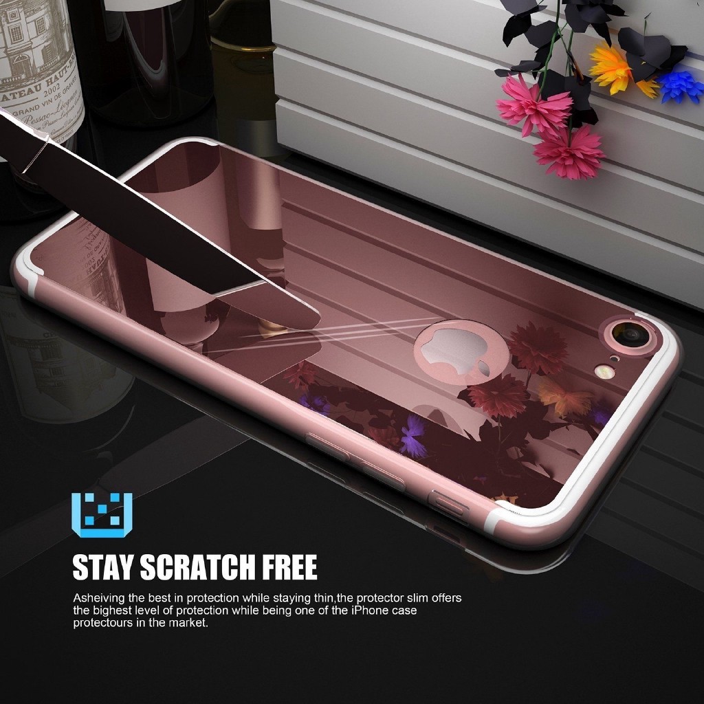 Ốp điện thoại silicon mềm gương pha lê acrylic thích hợp cho iPhone 6 6s 7 8 plus X XR XS MAX 11 PRO MAX