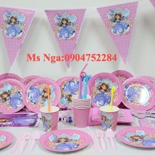 Bộ sinh nhật hồng PoNy(44 món)