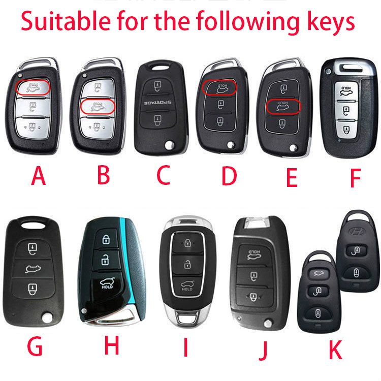 Bao da chìa khóa xe ô tô Hyundai bảo vệ chìa bền đẹp chắc chắn dành cho các loại smartkey i10/tucson/elantra