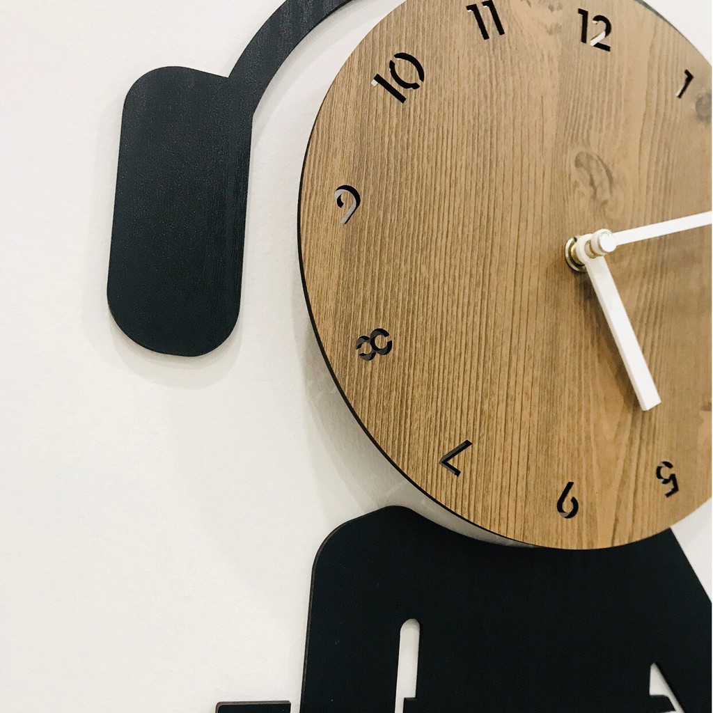 [Design by Moro Hàn Quốc] Đồng hồ treo tường, đồng hồ trang trí, decor trang trí nhà cửa hình DJ - Music wall clock