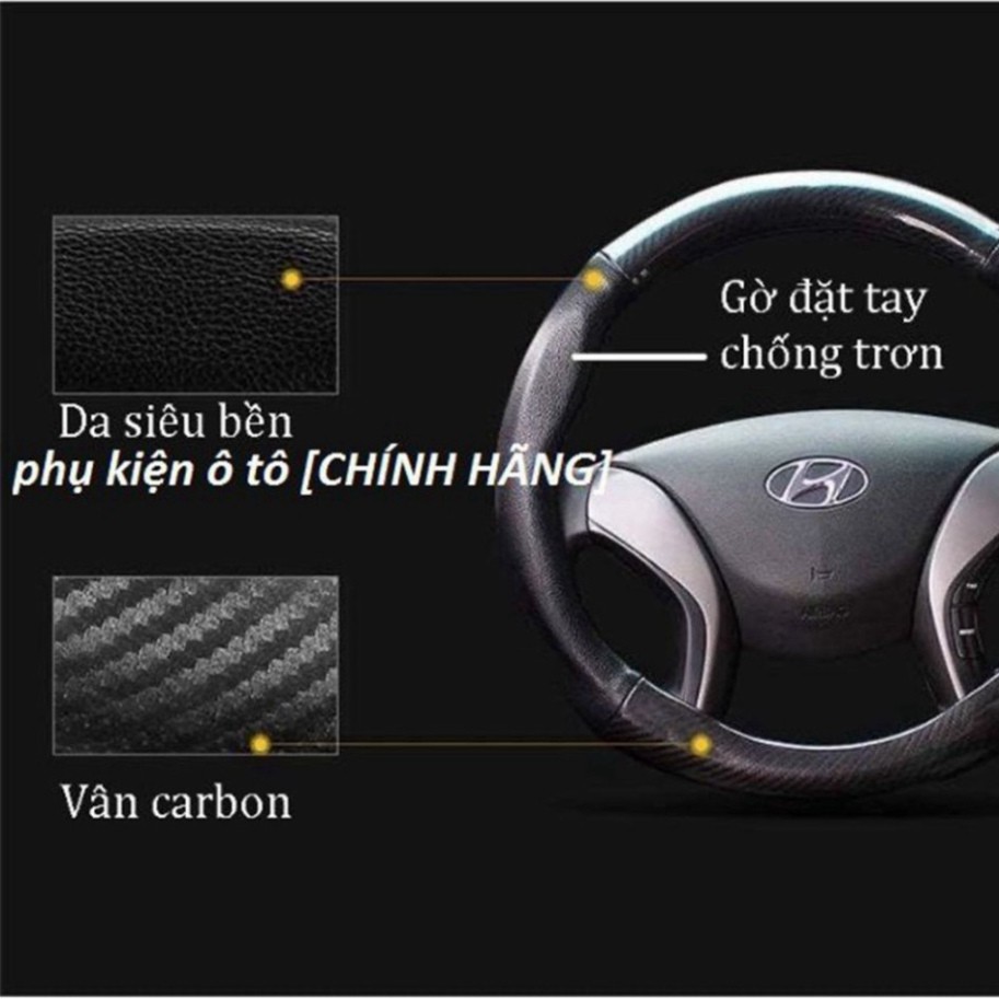 Bọc Vo Lang - Bọc Vô Lăng Cacbon - Chống Trơn, Chống Trượt - Bọc Volang Full Logo Các Hãng Xe Hơi