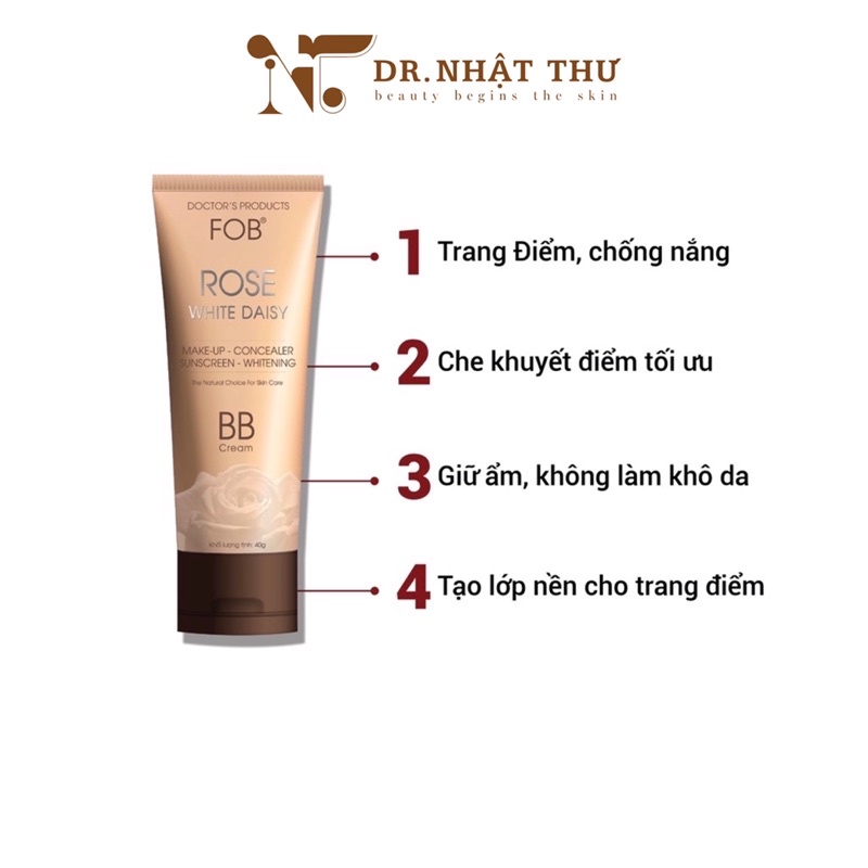 ✅  FOB ROSE WHITE DAISY - BB CREAM CHỐNG NẮNG, TRANG ĐIỂM
