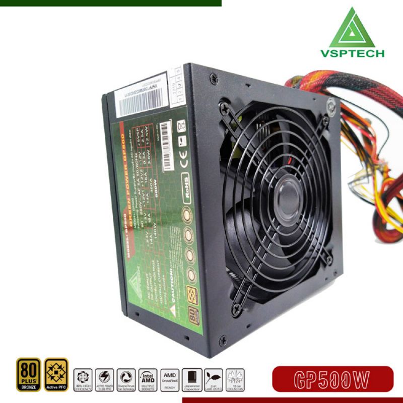 Nguồn máy tính VSP Green Power 500 Plus 500W NEW