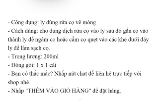 Ly rửa cọ- cắm cọ nail