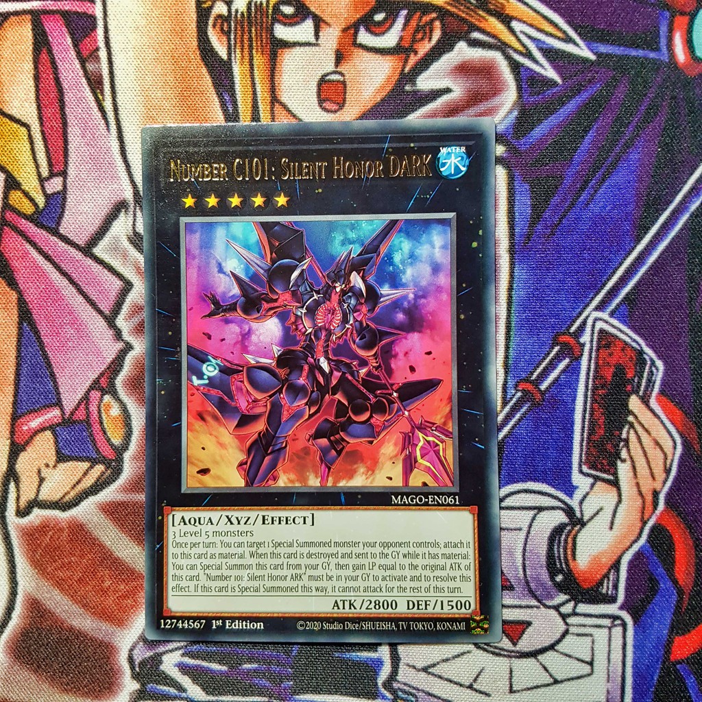 Thẻ bài Yugioh chính hãng | Number C101: Silent Honor DARK | MAGO Rare.