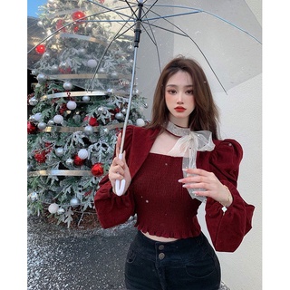 Áo Tay Phồng Kèm Choker Siêu Xinh (ẢNH THẬT Ở CUỐI)
