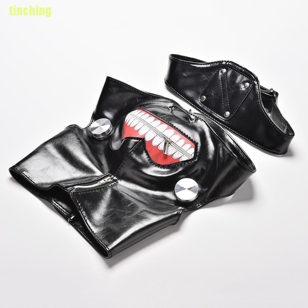 Mặt Nạ Trang Điểm Tokyo Ghoul Kaneki Ken Có Khóa Kéo Điều Chỉnh Được 1 Lần PU