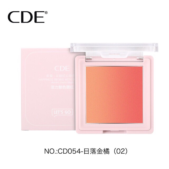 MÁ HỒNG LOANG HỘP VUÔNG CDE Ombre Blush