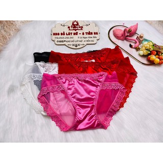 QUẦN LÓT REN PHỐI LỤA NỮ SIÊU SEXY