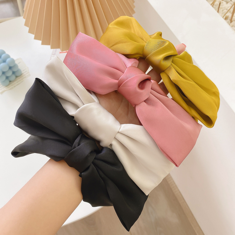 Băng Đô Cài Tóc Đính Nơ Lớn Đáng Yêu Dành Cho Nữ