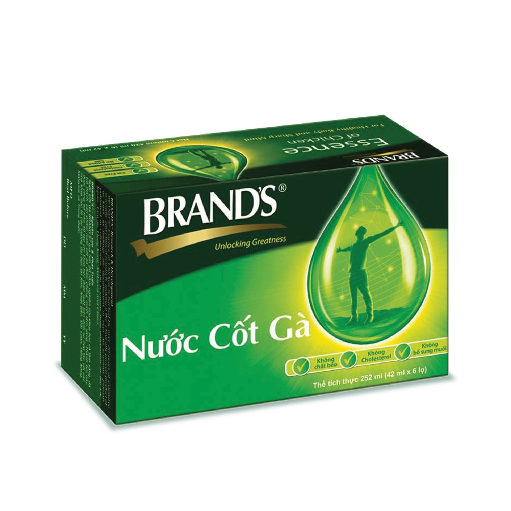 Hộp 6 Chai Nước Cốt Gà BRAND'S (42ml/Chai) - Tặng 1 Hộp Cùng Loại