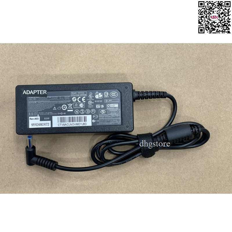 Sạc laptop HP 19.5V-3.33A 65W Chân Sạc Kim Nhỏ