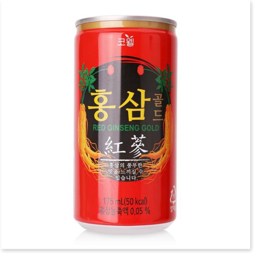 Nước Hồng Sâm Hàn Quốc Cowell Korean Red Ginseng Drink 12 lon x 175ml