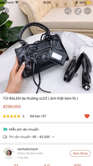 TÚI BALEN da thường sz23 ( sẵn )