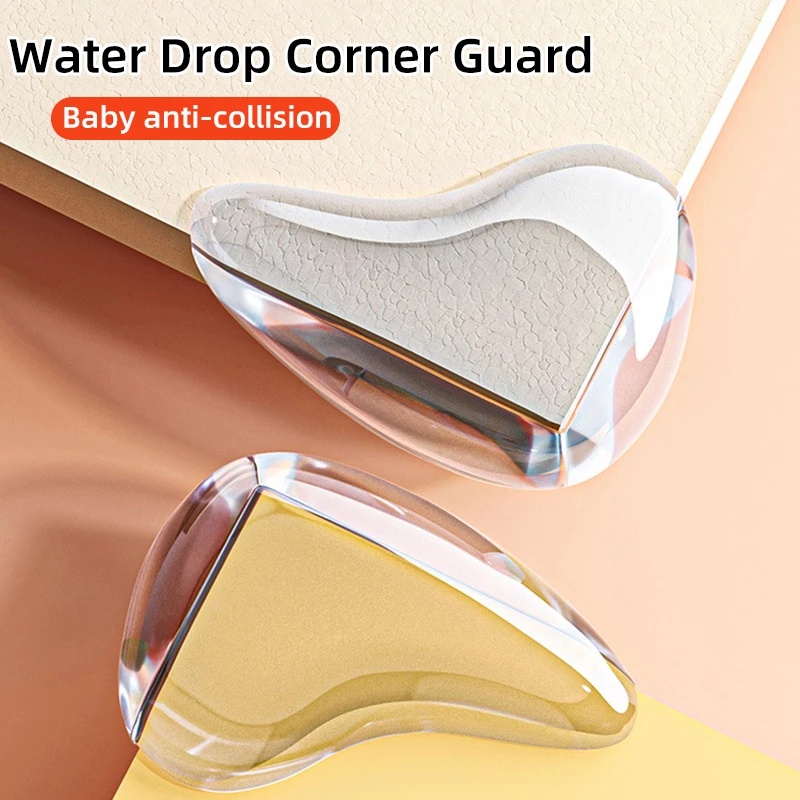 Set 10 Đệm Bảo Vệ Cạnh Bàn Nội Thất Chống Va Chạm Bằng Silicon Dày Dặn Hình Giọt Nước Bảo Vệ An Toàn Cho Bé