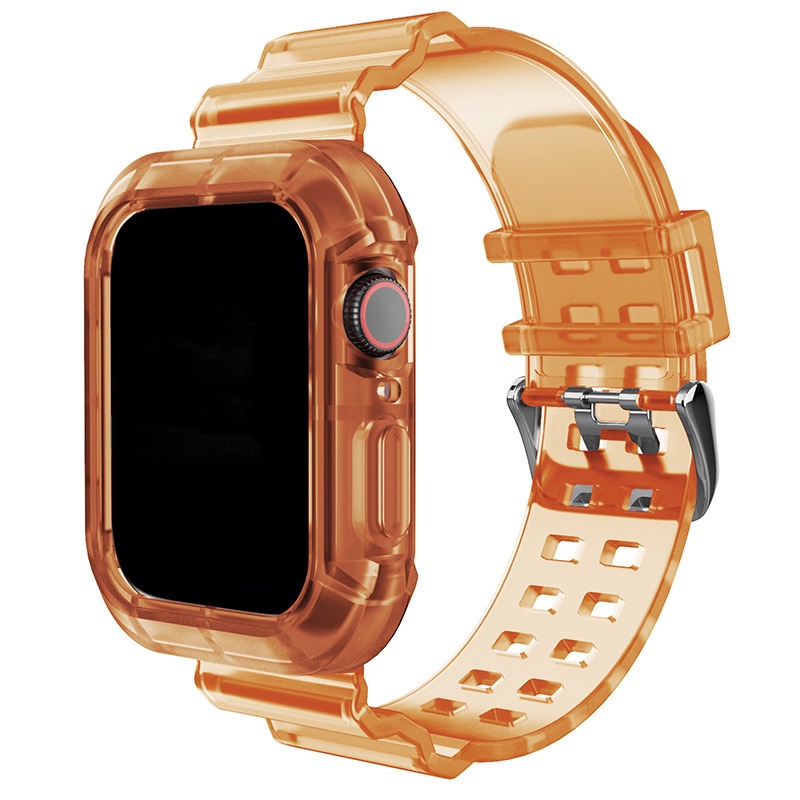 Dây Đeo Trong Suốt Kèm Ốp Bảo Vệ Cho Đồng Hồ Thông Minh iWatch 8 7 6 5 4 se