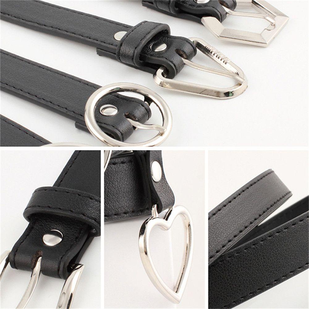 Thắt Lưng Da Pu Khóa Kim Loại Tùy Chỉnh Thời Trang Cho Nữ
