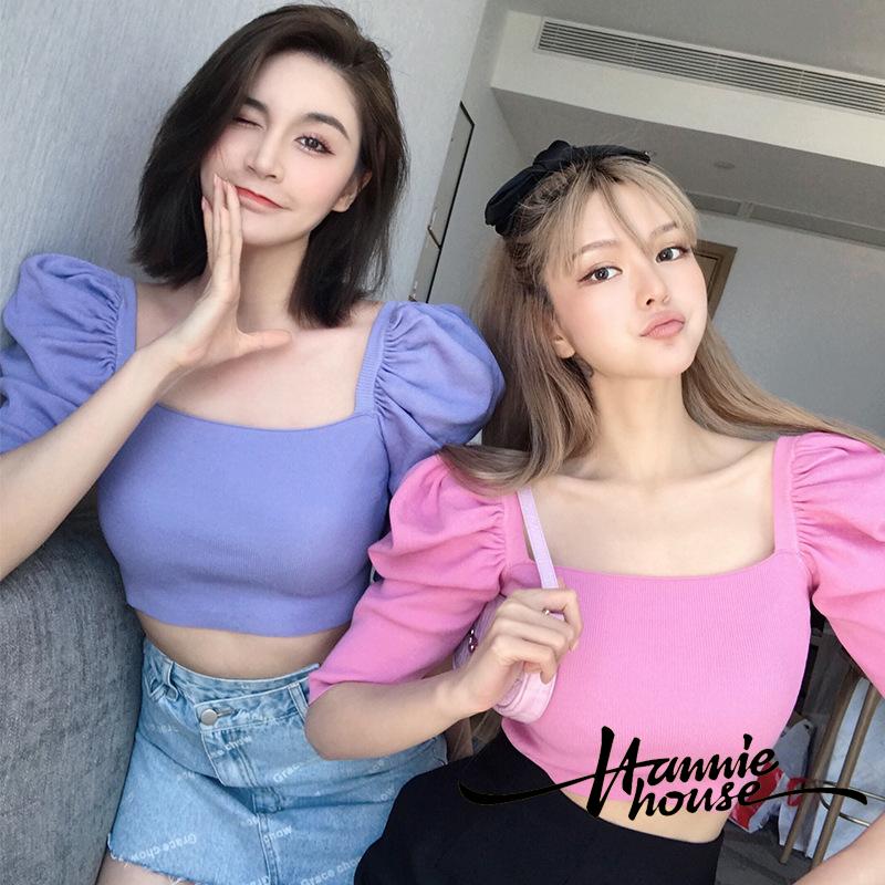 Áo Croptop Thiết Kế Cổ Vuông Cho Nữ | BigBuy360 - bigbuy360.vn