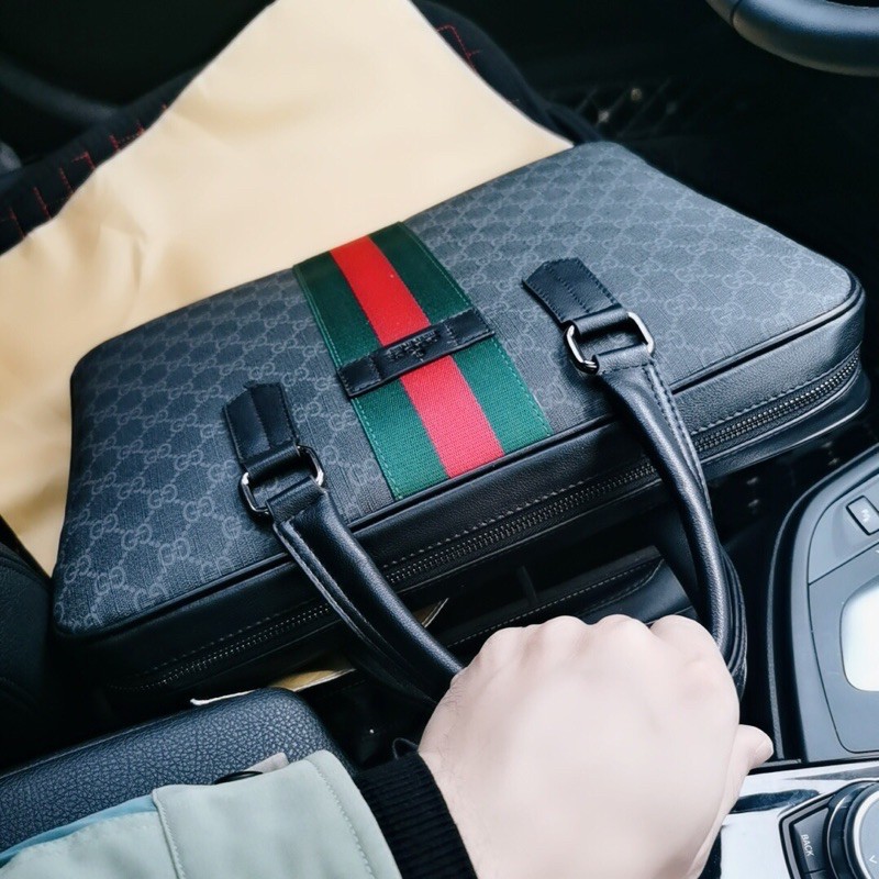 Cặp da nam công sở Gucci cao cấp chuẩn Auth - Túi đeo chéo nam Gucci new 2021