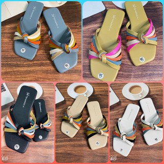 Dép nữ đế bệt nơ quai mảnh đẹp phong cách tiểu thư hè 2021 Mã DNM MINHTUYETSHOES
