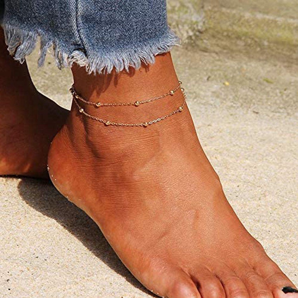BSUNS Lắc Chân Mạ Bạc Phong Cách Boho Thời Trang Mùa Hè Cho Nữ