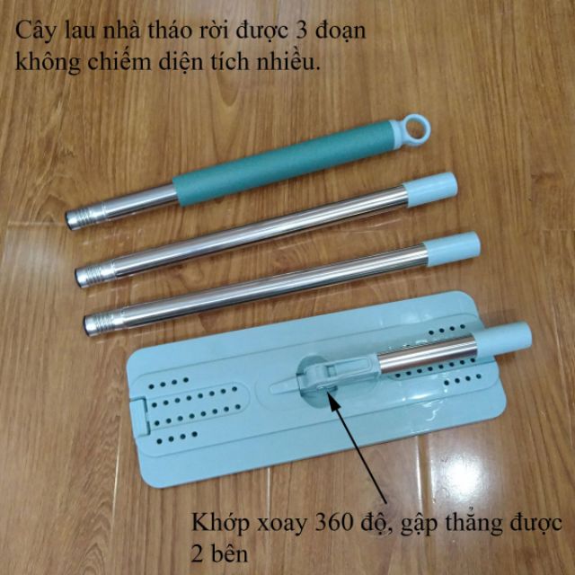 Cây lau nhà - bông lau nhà thay thế cây xoay 360 độ