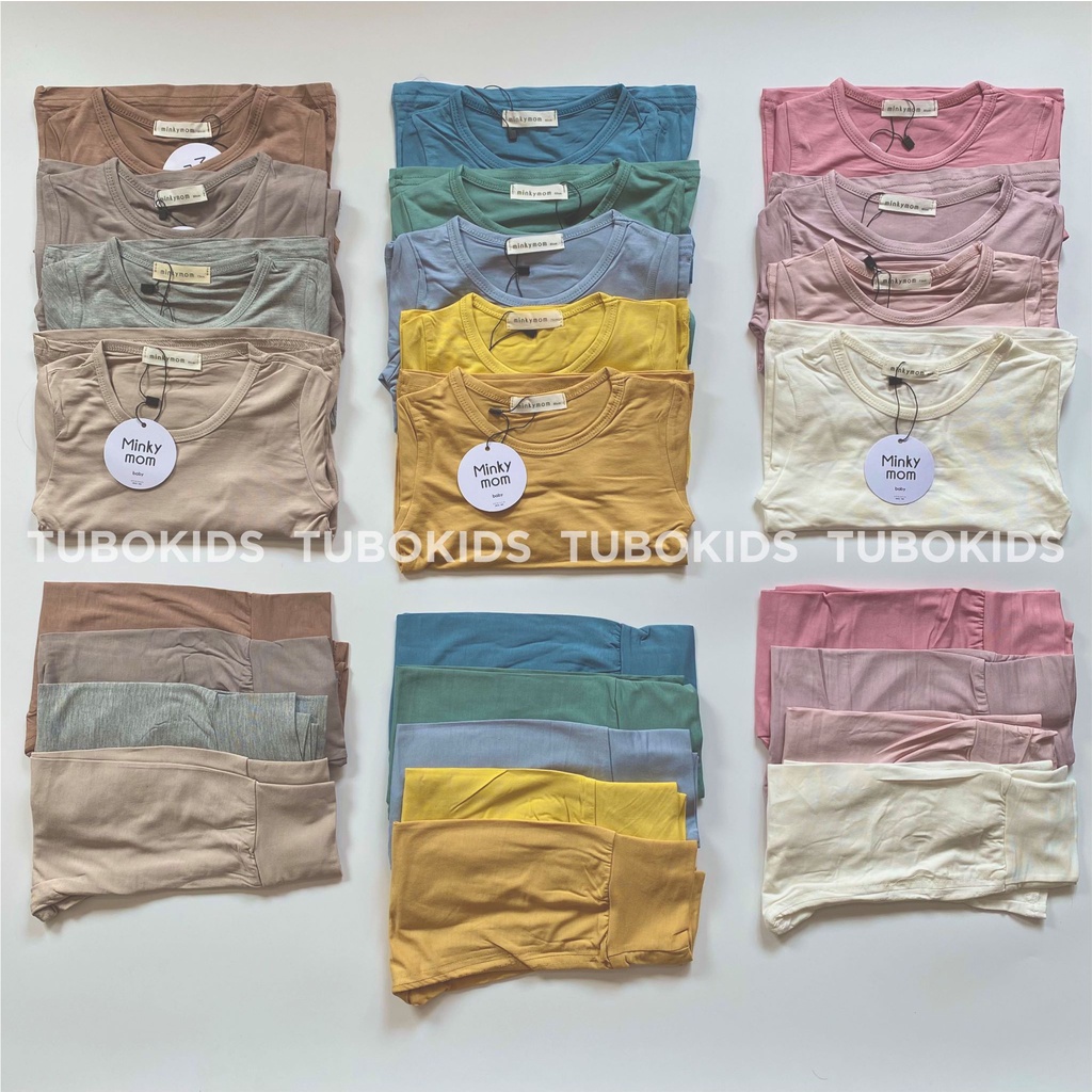 Bộ đồ bụng bự Minkymom dài tay cạp cao