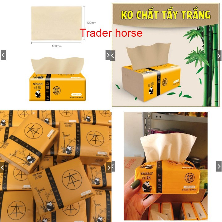 Thùng giấy ăn gấu trúc sipiao thùng 30 gói hàng việt nam loại 1