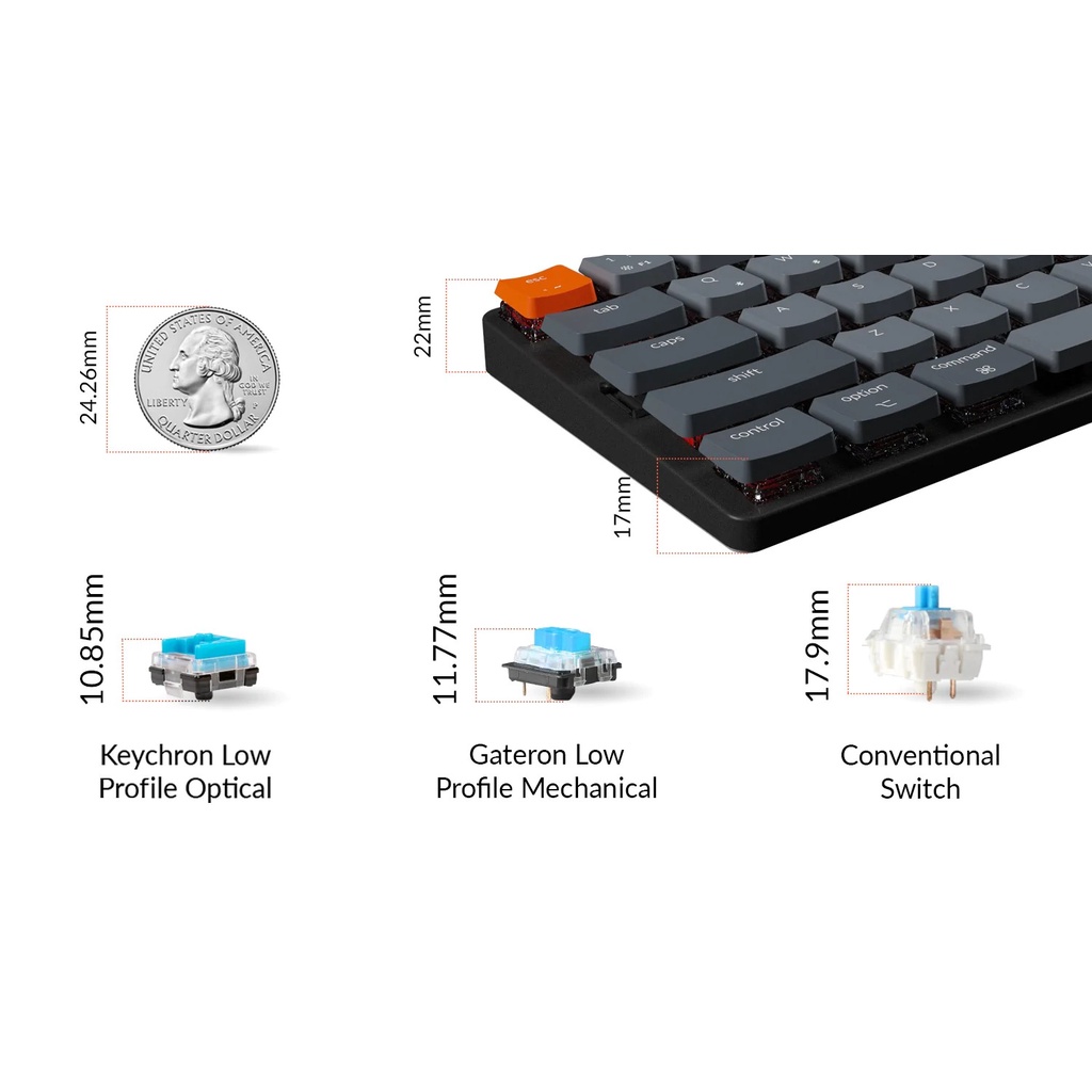 Bàn phím cơ không dây Keychron K7