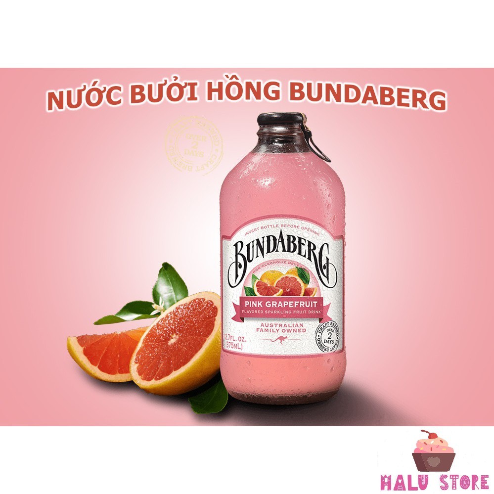 [SIÊU HOT] TỔNG HỢP 8 LOẠI NƯỚC ÉP TRÁI CÂY NGUYÊN CHẤT BUNDABERG ÚC CHAI 375ml