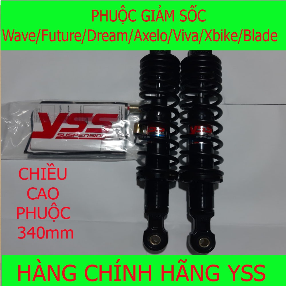 Phuộc YSS xe Wave/Future/Dream/Axelo/Viva/Xbike/Blade Hybrid DTG Plus