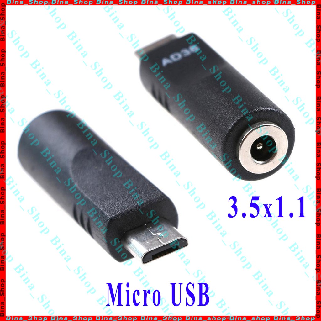 Đầu chuyển Micro USB ra DC 5.5x2.1 / 3.5x1.1 | BigBuy360 - bigbuy360.vn