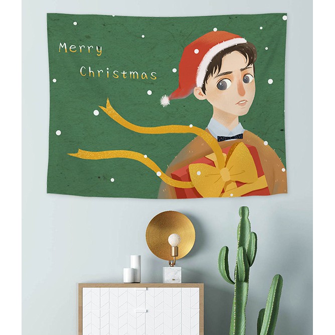Tranh vải decor Giáng sinh 2020 -