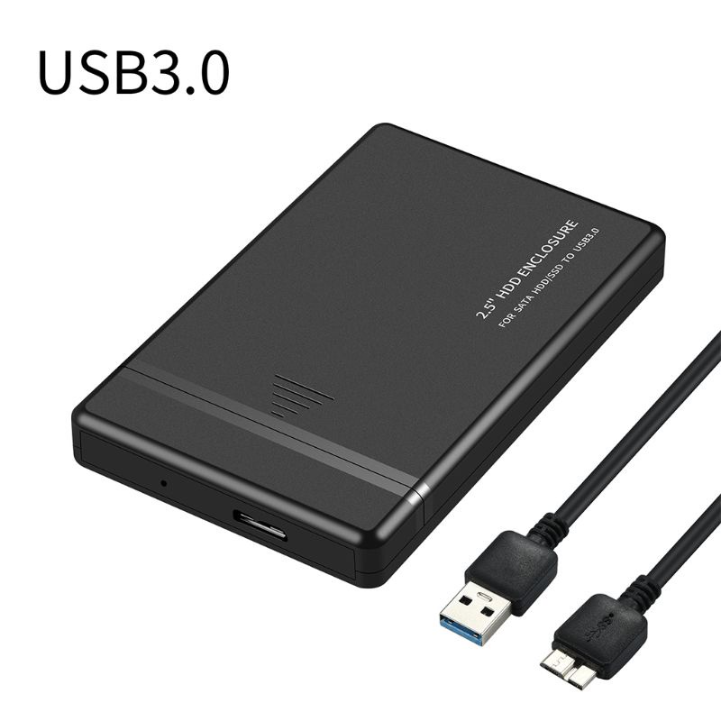 Vỏ Ổ Cứng Ngoài HDD 2 Trong 5 Inch USB 2 0 3 0 Type-C Màu Đen