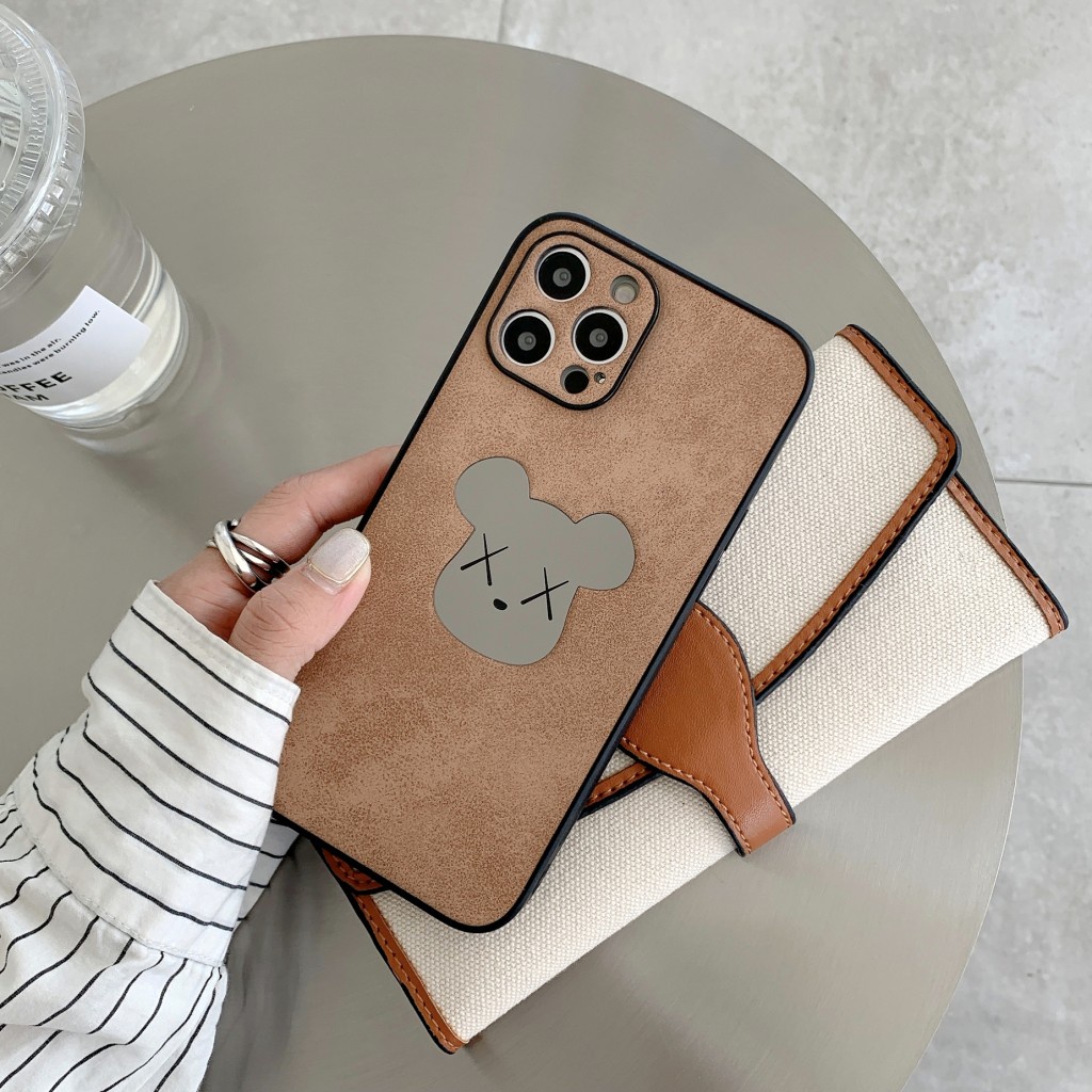 Ốp Điện Thoại Họa Tiết Gấu Hoạt Hình Cho iPhone 13 12 mini 11 pro max X XR XS max 8 7 plus SE 2020