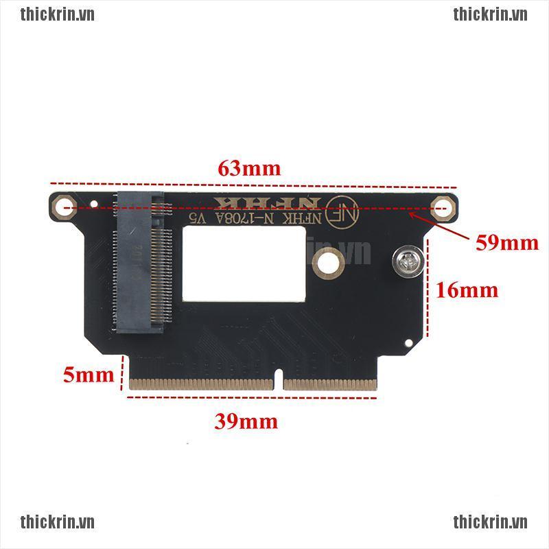 <Hot~new>NVMe M.2 NGFF SSD for 2016-2017 13" MacBook Pro A1708 Adapter card