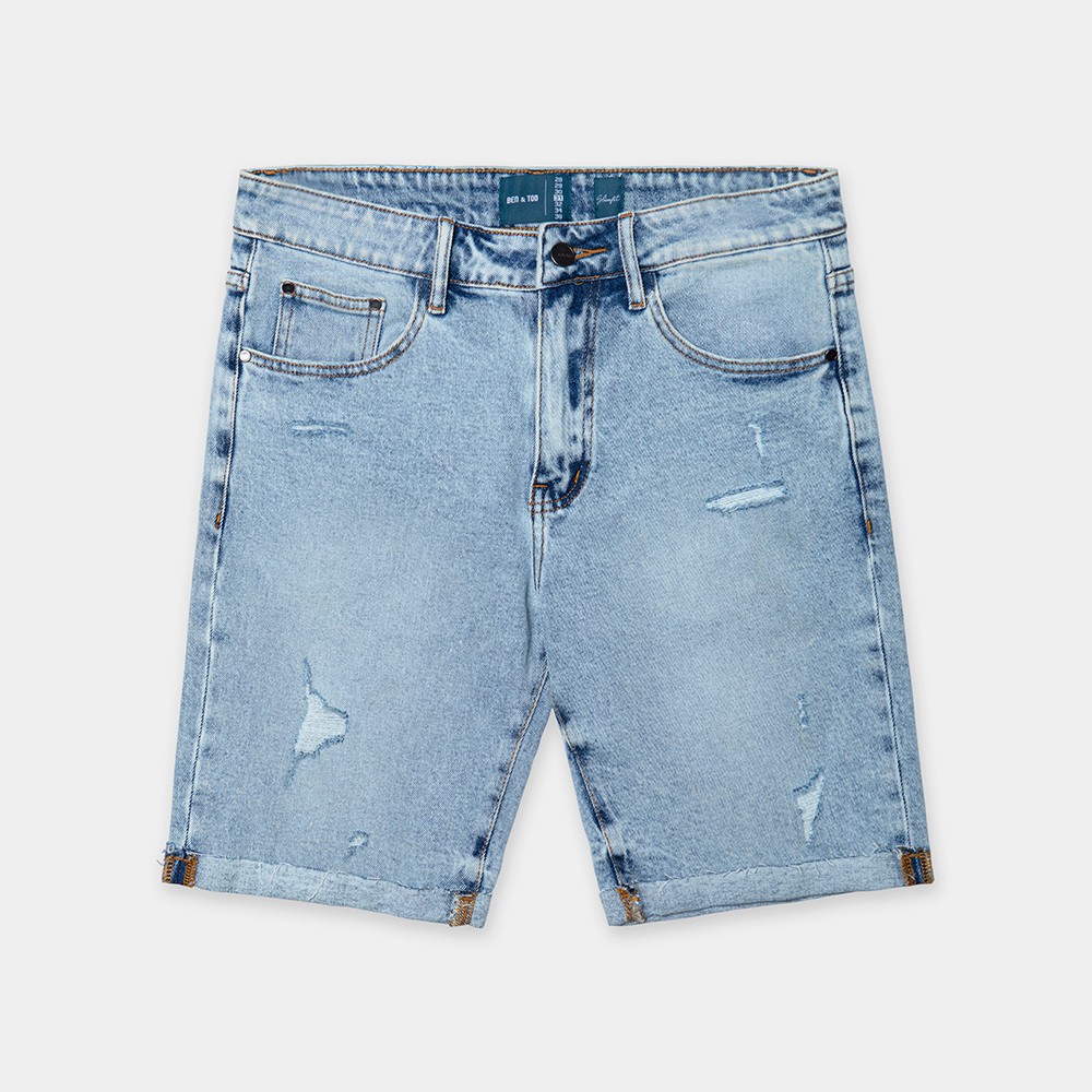 Ben &amp; Tod - Quần short jean Destroyed Jean Shorts 20019