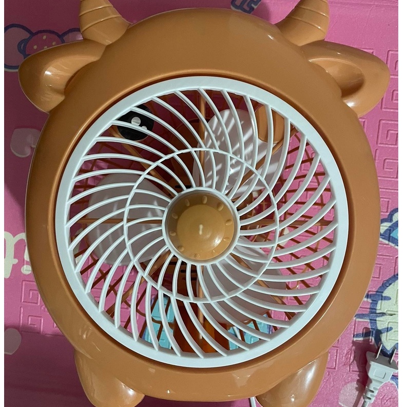 Quạt Để Bàn Hình Thú Dễ Thương 2 Tốc Độ Gió Cắm Điện Tiết Kiệm Điện Quạt Điện Nhỏ Để Bàn Văn Phòng, Giường Cho Bé