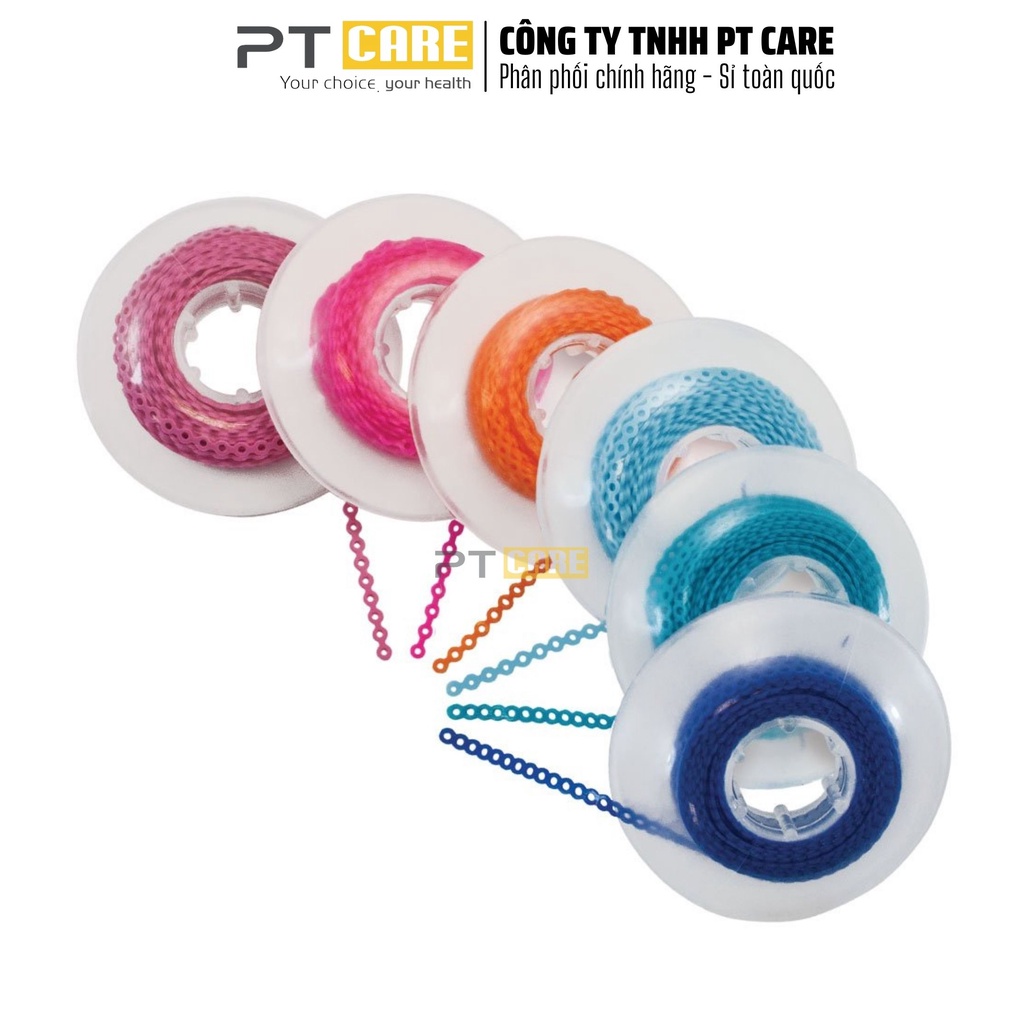 PT CARE | ĐƯỢC CHỌN MÀU | 01 Cuộn Thun Chun Chuỗi Ultra Chain Loại Short Long Closed Nhiều Màu Niềng Răng, Chỉnh Nha